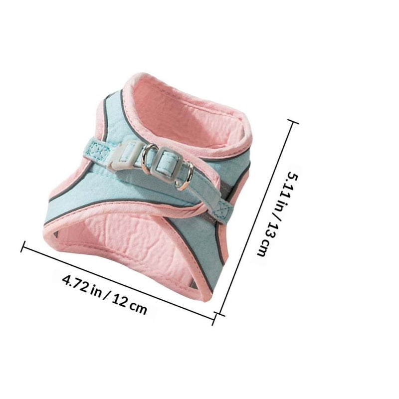 Adjustable Pink Cat Harness and Leash Set for Kittens Up to 4lbs Outdoor Pet Walking Safety Vest - Image 3