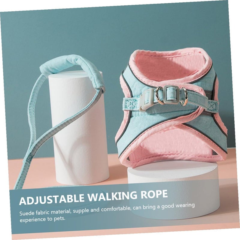 Adjustable Pink Cat Harness and Leash Set for Kittens Up to 4lbs Outdoor Pet Walking Safety Vest - Image 5