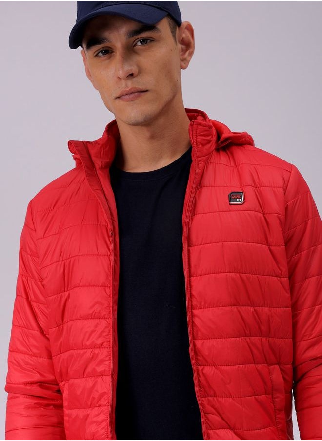 The Indian Garage Co Men Slim Fit Solid Puffer Jackets  - Image 1