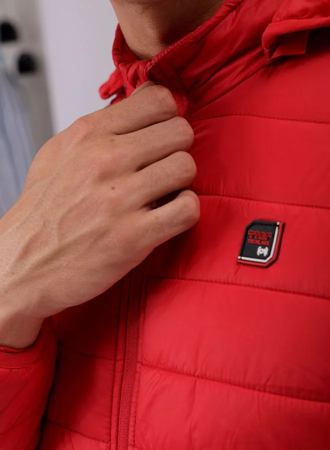 The Indian Garage Co Men Slim Fit Solid Puffer Jackets