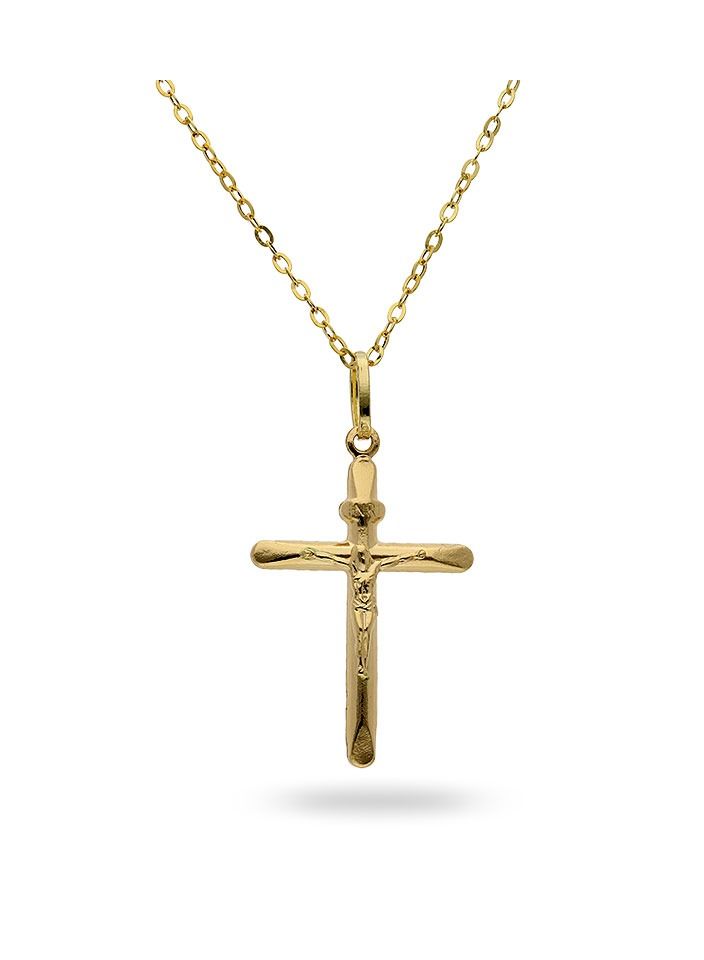 FK Jewellers Gold Necklace (Chain with Cross Pendant) 18KT - FKJNKL18KU1002 - Image 1