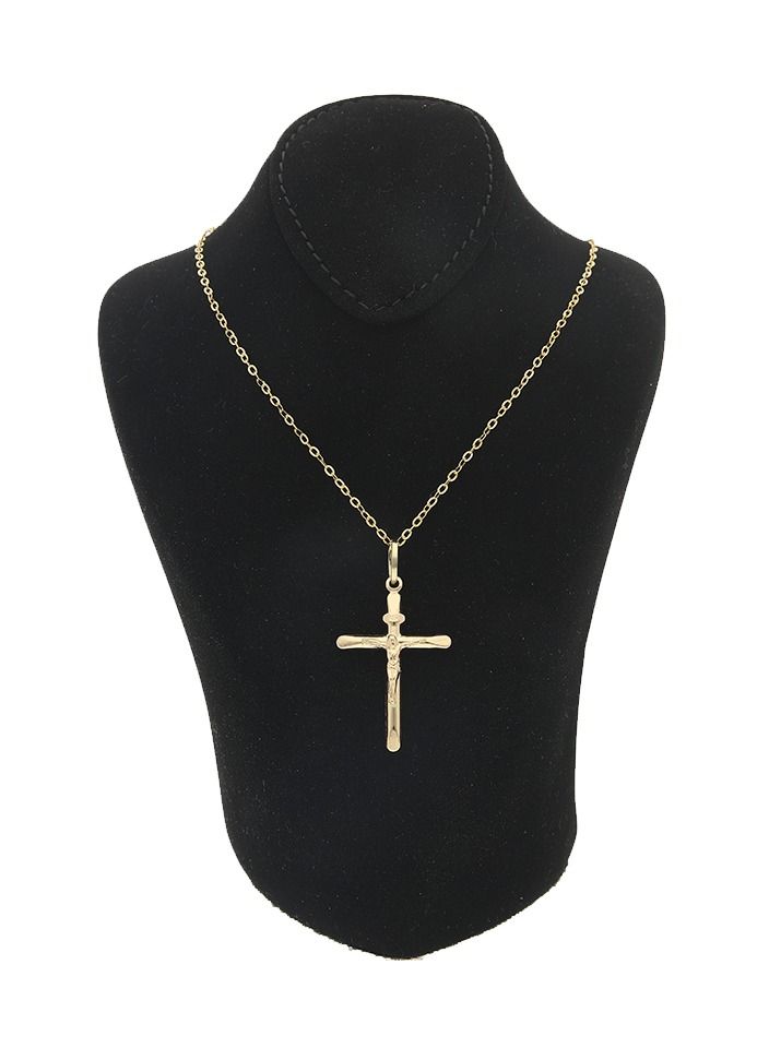 FK Jewellers Gold Necklace (Chain with Cross Pendant) 18KT - FKJNKL18KU1002 - Image 3