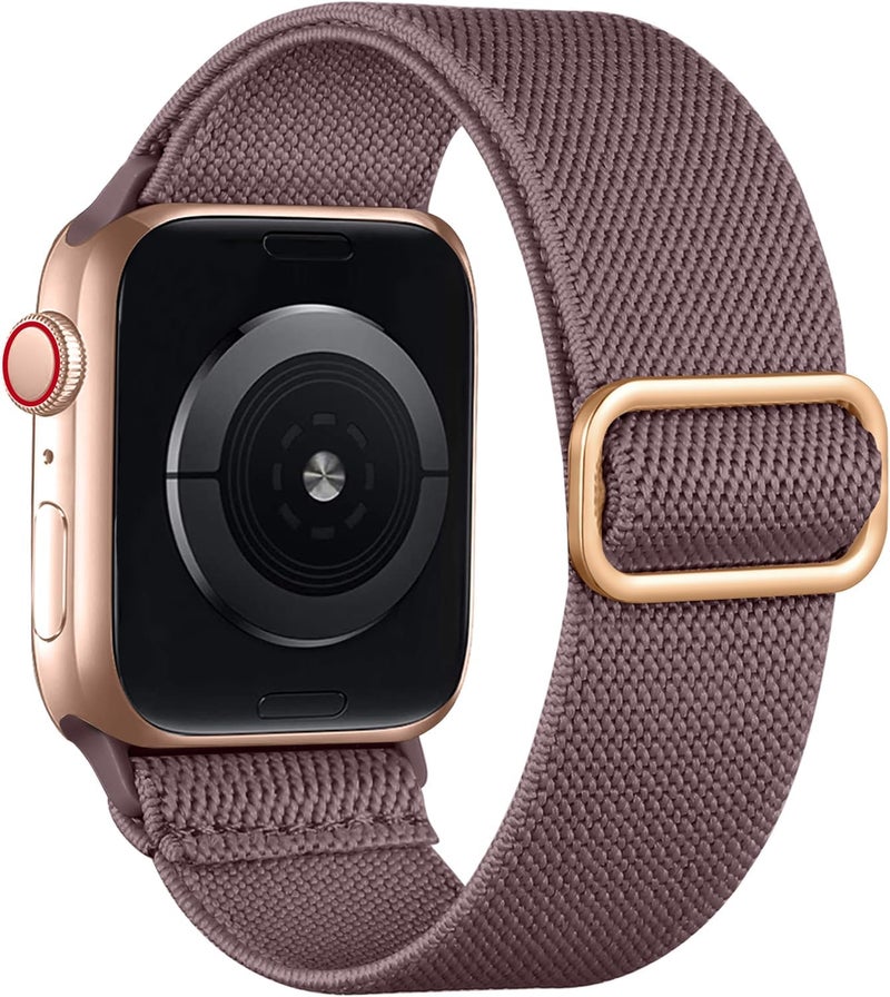 Lerobo Braided Band Compatible with Apple Watch Series 11 10 9 8 7 46mm 45mm 41mm Ultra SE 3 2 1 49mm Series 6 5 4 3 44mm 40mm 38mm 42mm Men iWatch Bands Women Stretchy Nylon Solo Loop Sport Strap - Image 1