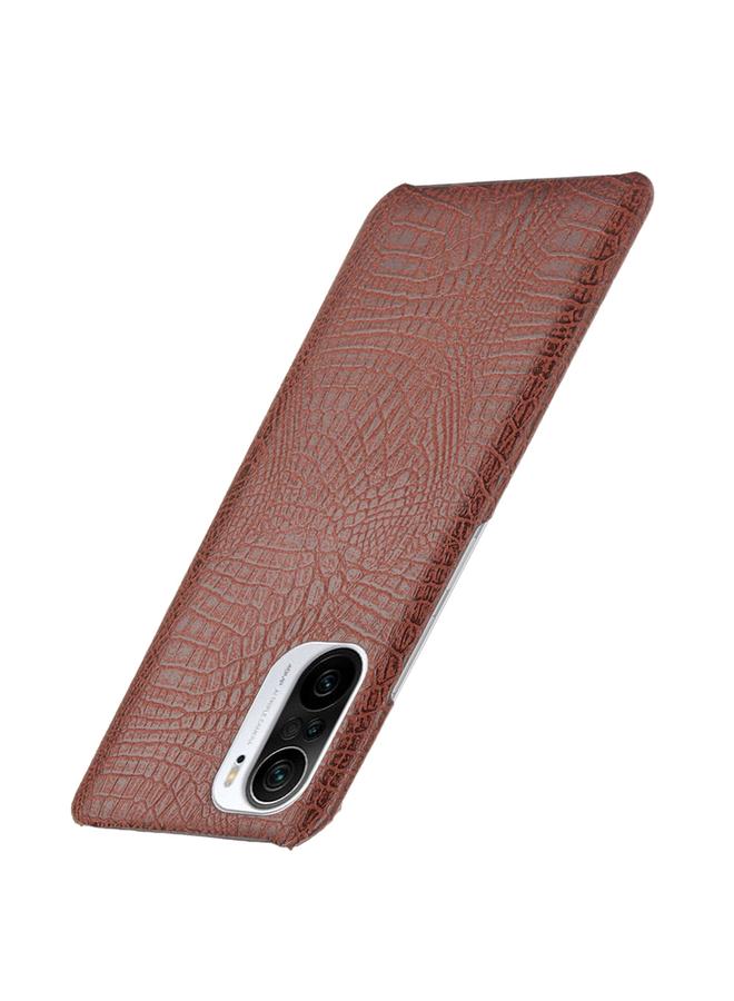 إيروريكس جراب لهاتف Xiaomi Redmi K40 / K40 Pro / Poco F3 مقاوم للصدمات من جلد التمساح PC + جراب PU - Image 4