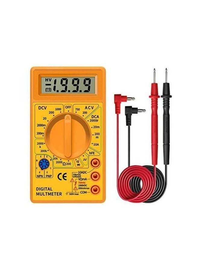 Digital Multimeter with LCD Display for Measuring Voltage, Current, Resistance, and Various Electronic Parameters – Multi-Color - Image 1