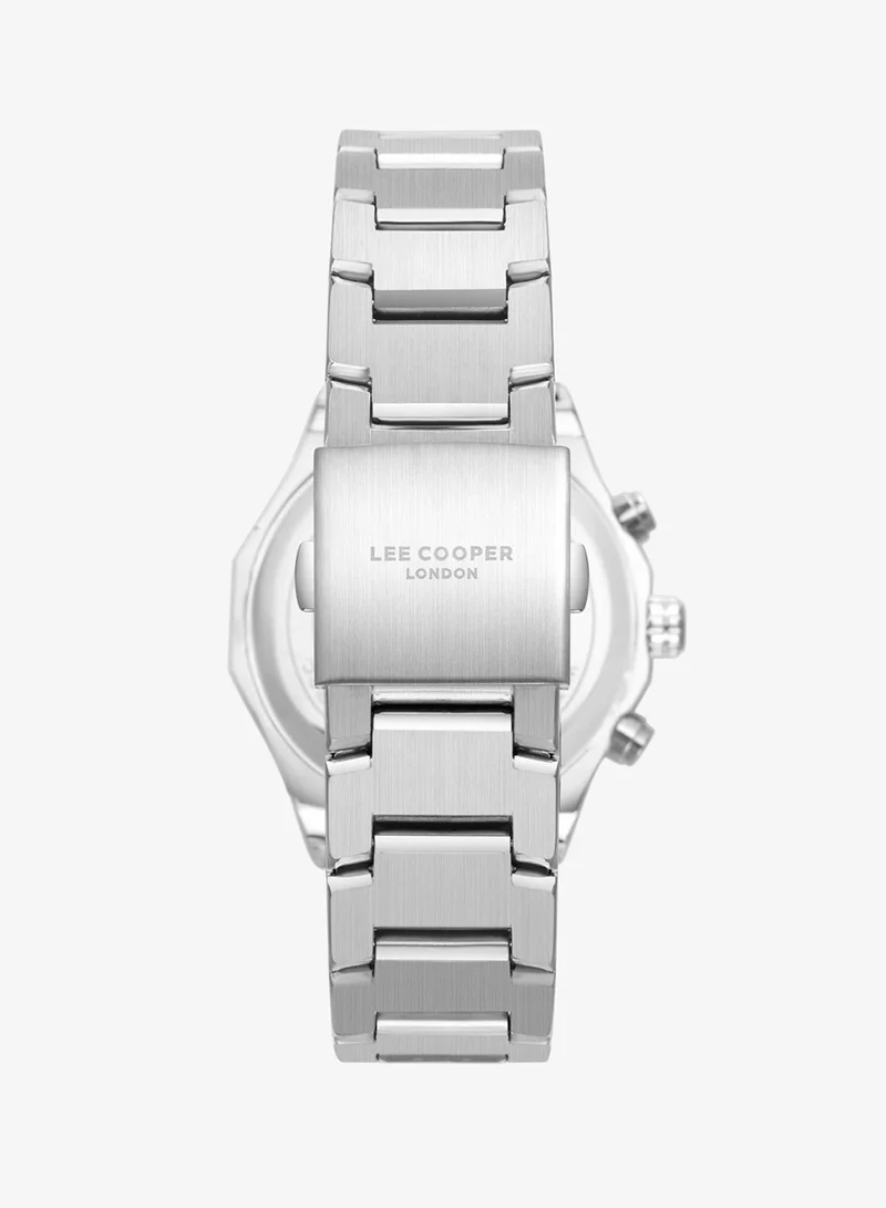 Lee Cooper SLVER Men's Metal Multi Function Watch LC08218.350 - 43 mm for Men | Best Price UAE