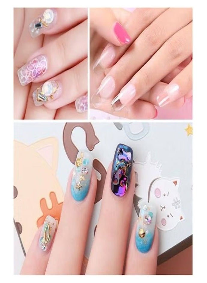 100 Piece Fake Nail Set Clear