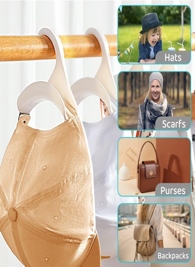 RupeeRise 10 Pcs Bag Hanger, Bag Holder for Table, Purse Hanger for Wardrobe, Handbag Storage Organizer, Hanger Hook for Space-Saving Closet Organization, White Bag Hooks for Handbags - Image 5