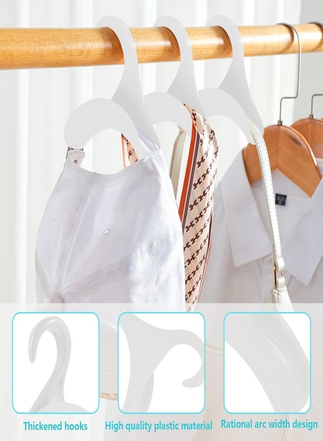 RupeeRise 10 Pcs Bag Hanger, Bag Holder for Table, Purse Hanger for Wardrobe, Handbag Storage Organizer, Hanger Hook for Space-Saving Closet Organization, White Bag Hooks for Handbags - Image 2