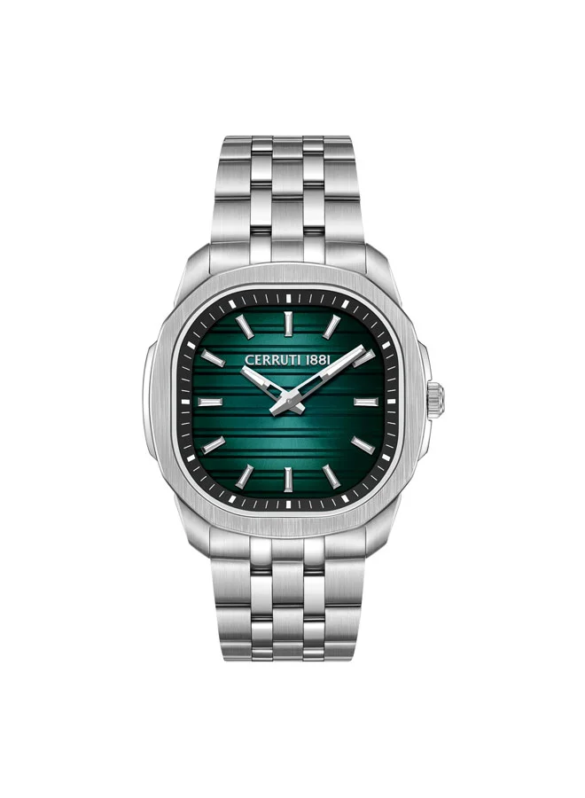 Merano Dark Green Dial, Stainless Steel Bracelet, Analog Watch for Men, 41mm