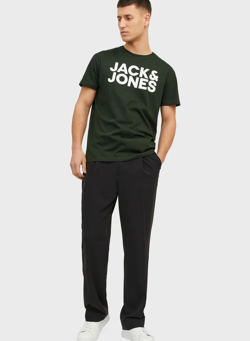 JACK & JONES Logo Crew Neck T-Shirt
