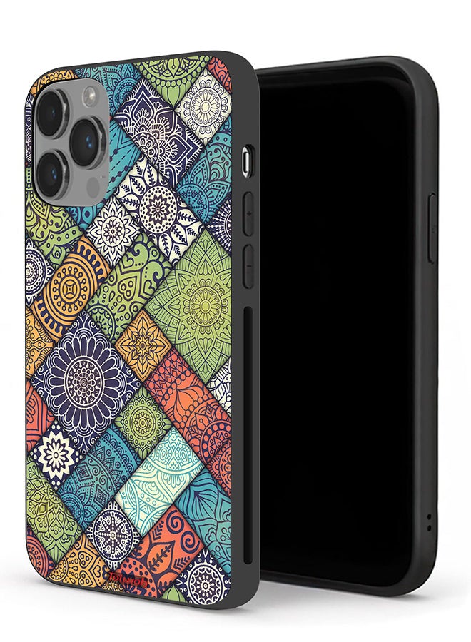 Tolwak Apple iPhone 14 Pro Max Protective Case Mandala Pattern - Image 1