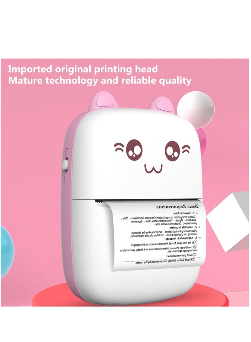 Mini Thermal Label Printer Smart Pocket Portable Photo Printer For Phone Wireless Bluetooth Adhesive Miniprint W Printing Paper - Image 4