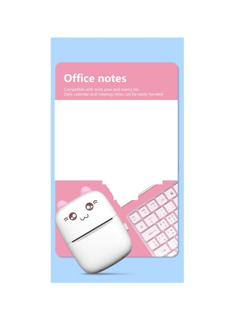 Mini Thermal Label Printer Smart Pocket Portable Photo Printer For Phone Wireless Bluetooth Adhesive Miniprint W Printing Paper - Image 3