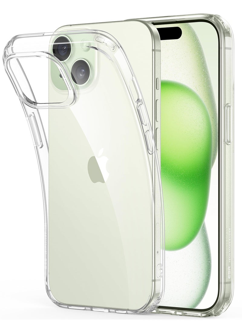 ESR - iPhone 15 Case Shockproof Thin Cover Yellowing Resistant Slim Transparent TPU Phone Case Zero Series Clear - Image 1