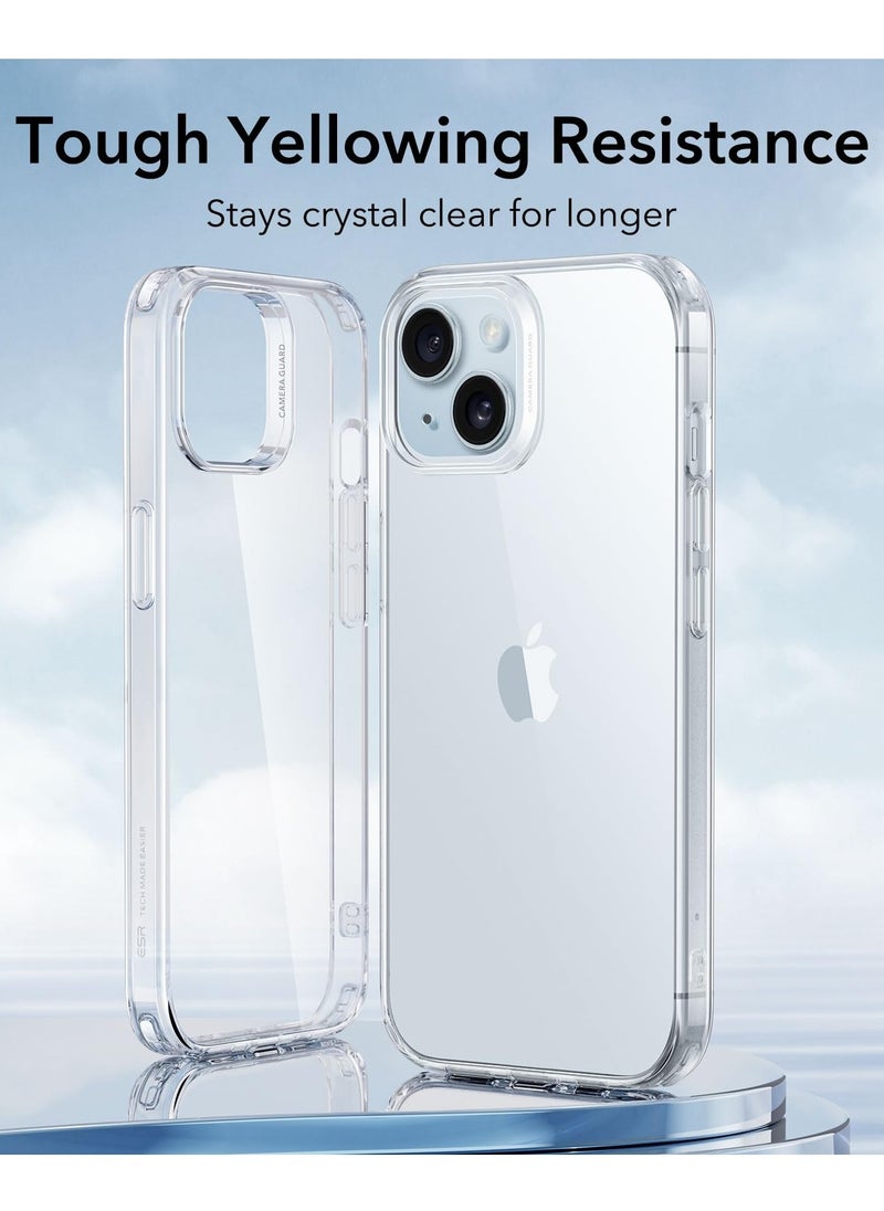 ESR - iPhone 15 Case Shockproof Thin Cover Yellowing Resistant Slim Transparent TPU Phone Case Zero Series Clear - Image 1