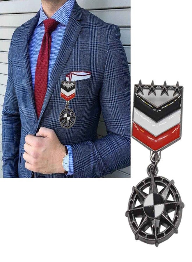 Sullery Party Gift Shipwheel Medal Brooch Pin Badge Lapel Pin Multicolor Zinc Alloy Brooch For Men Women - Image 3