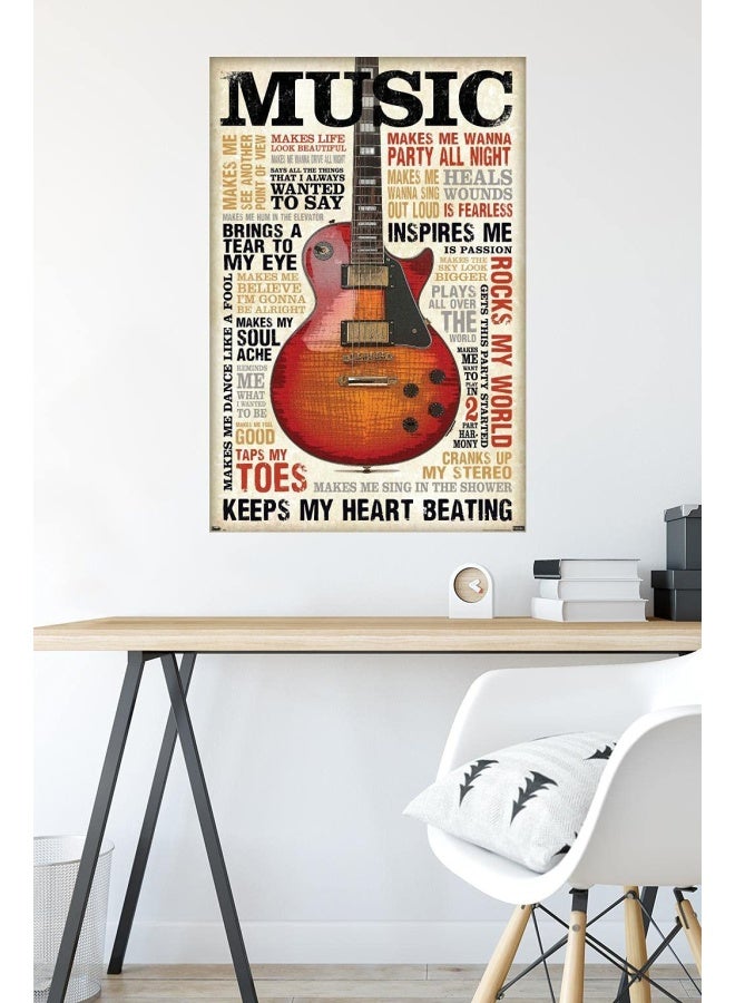 Trends International Trends International Music Inspires Me Wall Poster 22375 x 34 Unframed Version  - Image 4