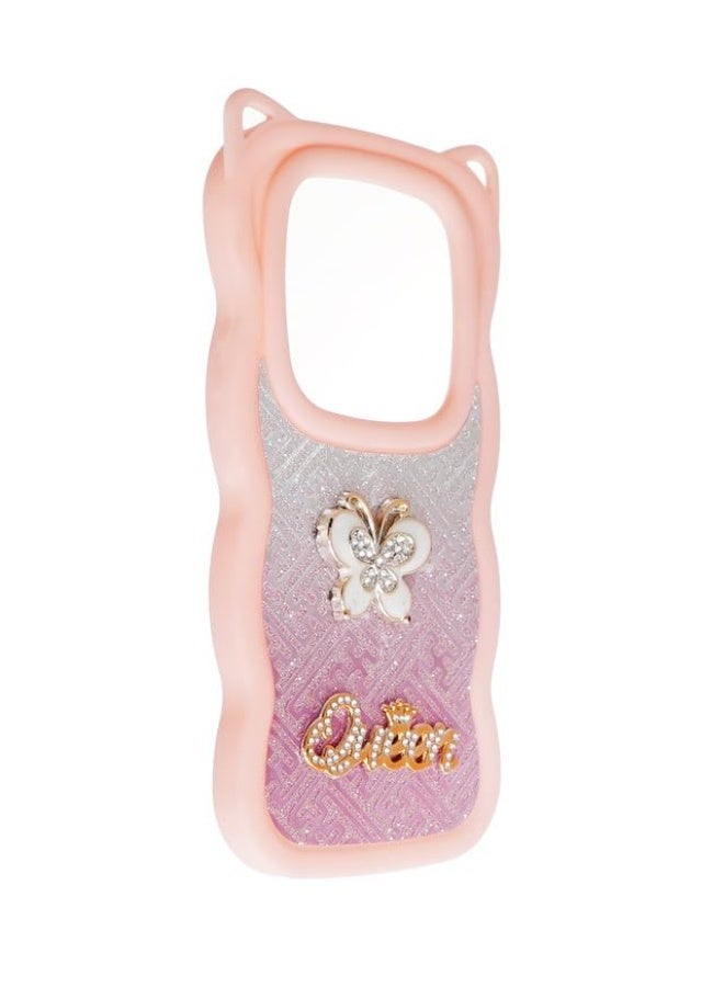 Glitter Plastic Back Cover For Realme 13 4G, Multi Color - Image 2