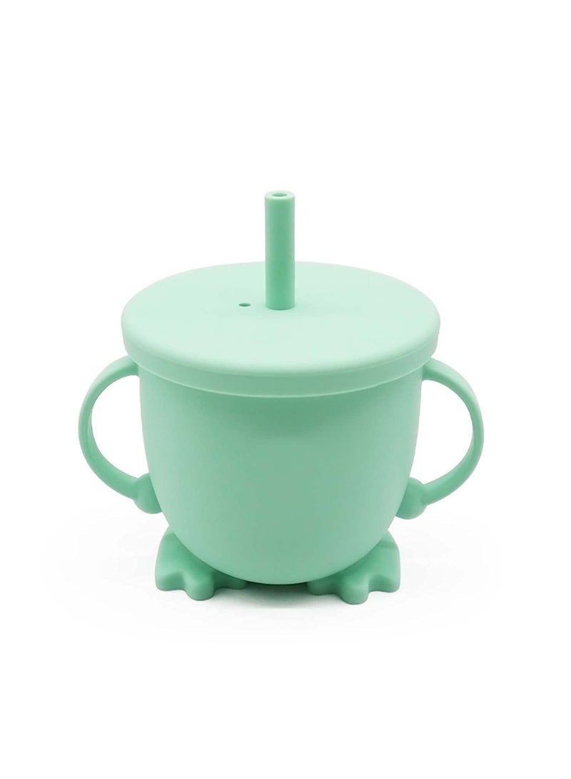 Eco Friendly Recycled, No Spill Sippy Cups, Specially for Toddlers Spill-Proof Cup, Silicone Toddler Baby Spill Proof Sippy Cup with Level Indicator Perfect for Toddlers & Babies Training  - Image 2