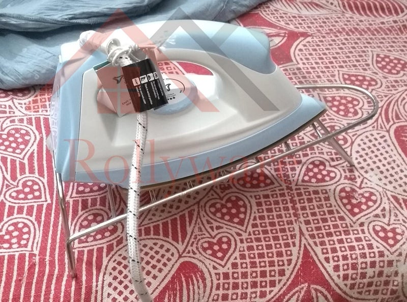 ROLLYWARE Portable and Versatile Light- Weight Stainless Steel Sturdy Iron Press Rest Stand for Resting Hot Iron (Silver) - Image 3