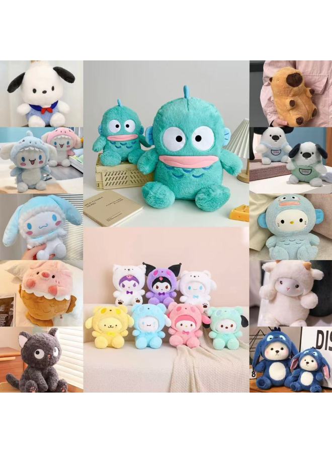 Plush Toy Eight-inch Grasping Doll Wedding Throwing Doll Stall Pushing Accompanying Gift Doll-Color:Strawberry Puff-Height:20cm~25cm - Image 2