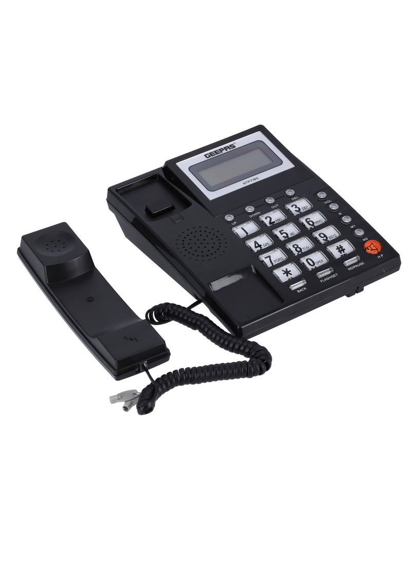GEEPAS Geepas GTP7185 Executive With Caller ID and 3-Mode IDD Key Lock , Caller ID Recording 15 Out and 50 Incoming Calls With Auto Redial, Addition FSK and DTMF Dual System with Loud Speaker for Hands Free  - Image 4