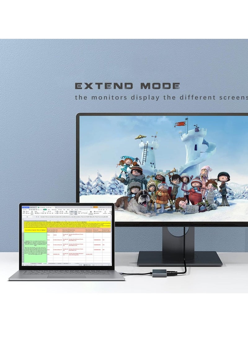 JAJEEK USB to VGA Cable Converter, 1080P VGA to USB 3.0/2.0 Adapter, Multi-Screen Video Converter for Laptop, Desktop to Monitor, Projector, TV (Not Support Chromebook) - Image 4