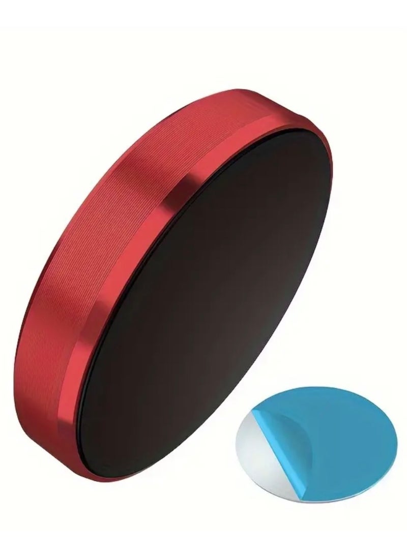 CleanWave - The Pure Effect Universal Magnetic Phone Holder – Round Design, Powerful Mount for Any Surface. Secure, Stylish & Super Strong Hold, for Large Smartphones (4"-7") | Secure Fit for iPhone, Samsung, Xiaomi & More,- RED  - Image 1