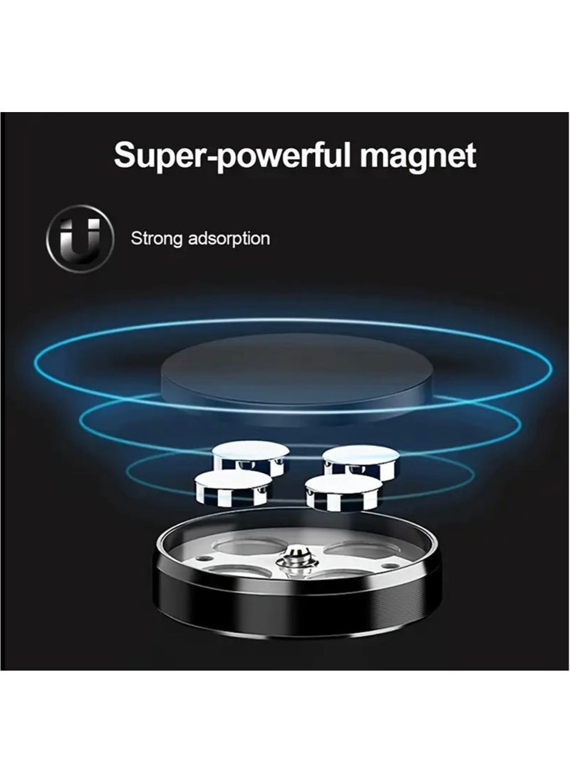 CleanWave - The Pure Effect Universal Magnetic Phone Holder – Round Design, Powerful Mount for Any Surface. Secure, Stylish & Super Strong Hold, for Large Smartphones (4"-7") | Secure Fit for iPhone, Samsung, Xiaomi & More,- RED  - Image 2
