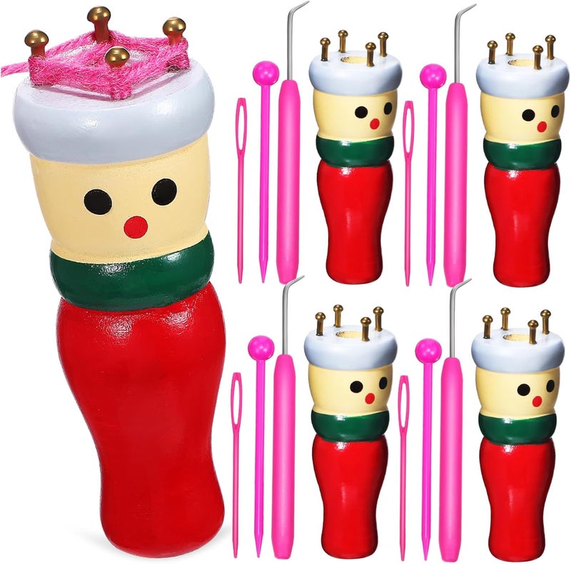 [Affordable for all customers] BESPORTBLE 4pcs Wooden Knitting Dolls Craft Kit for DIY Weaving Projects Includes Accessories for Beginners and and Easy to Use Individual group scene compatible Single & bulk use compatible Super fine craft Demand fit global economical quality Practical daily solution Low stock in market Best choice for budget shopping Practical versatile construction Single & bulk storage compatible Store exclusive new item Limited edition All need matching options Replaceable parts Fast delivery to major cities Family friendly Temp fluctuation resistant crafted quality Ideal for home use Home & light industrial compatible Licensed warehouse stored goods Special offer Universal design All governorates deliver Low dust buildup Excellent value for money - Image 1