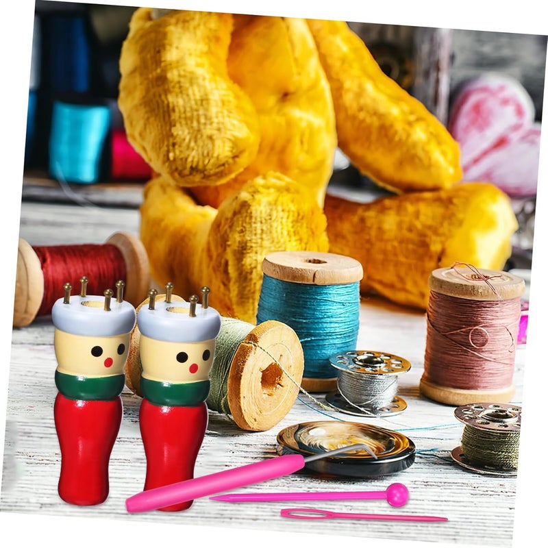 [Affordable for all customers] BESPORTBLE 4pcs Wooden Knitting Dolls Craft Kit for DIY Weaving Projects Includes Accessories for Beginners and and Easy to Use Individual group scene compatible Single & bulk use compatible Super fine craft Demand fit global economical quality Practical daily solution Low stock in market Best choice for budget shopping Practical versatile construction Single & bulk storage compatible Store exclusive new item Limited edition All need matching options Replaceable parts Fast delivery to major cities Family friendly Temp fluctuation resistant crafted quality Ideal for home use Home & light industrial compatible Licensed warehouse stored goods Special offer Universal design All governorates deliver Low dust buildup Excellent value for money - Image 3