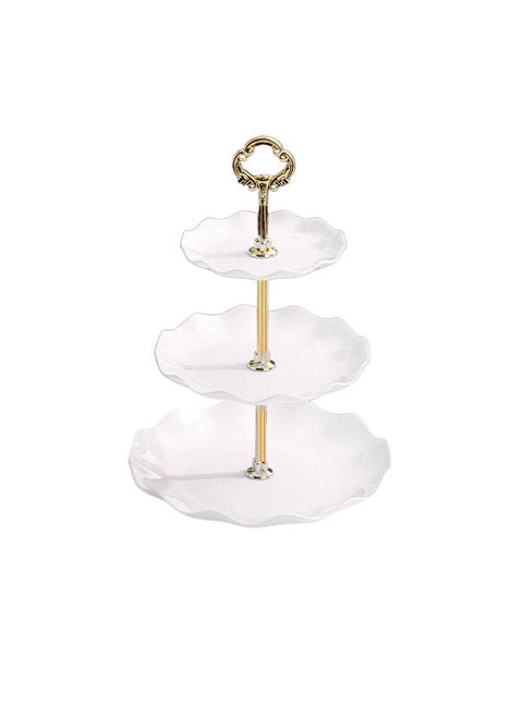 Three Layer European Style Multi Layer Removable Fruit Dessert Plate