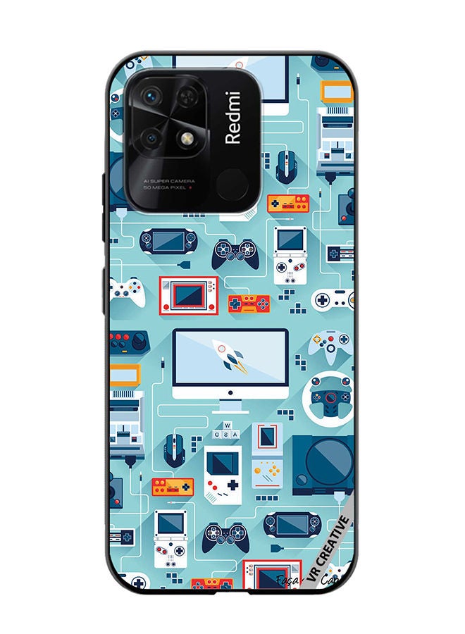 VR CREATIVE Protective Case Cover For Xiaomi Redmi 10C Ps 5 Remote Controls Design Multicolour - Image 1