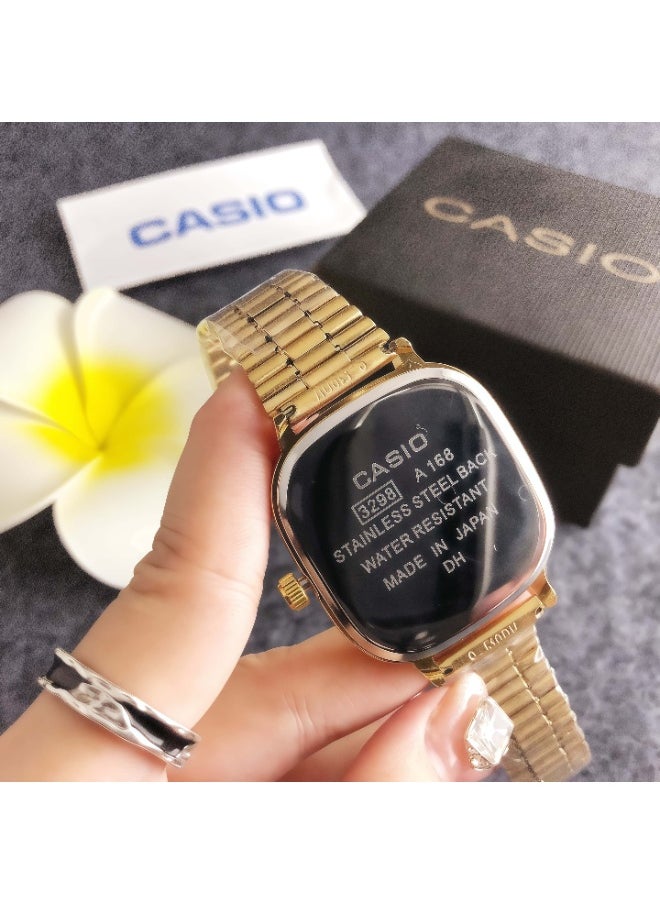 CASIO Classic Men's and Women's Fashion Multi functional Alloy square Quartz Watch Stainless Steel Strap 36MM  - Image 3