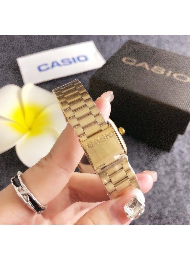 CASIO Classic Men's and Women's Fashion Multi functional Alloy square Quartz Watch Stainless Steel Strap 36MM  - Image 2