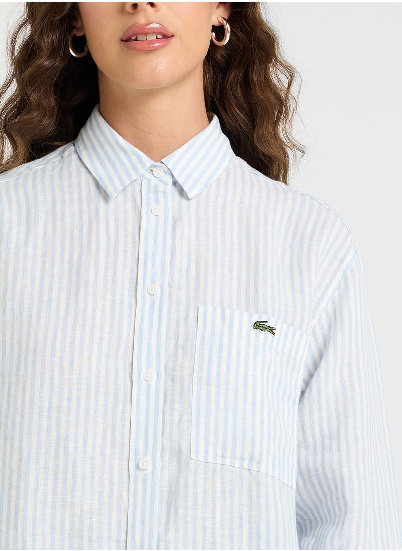 LACOSTE Button Down Woven Shirt  - Image 3