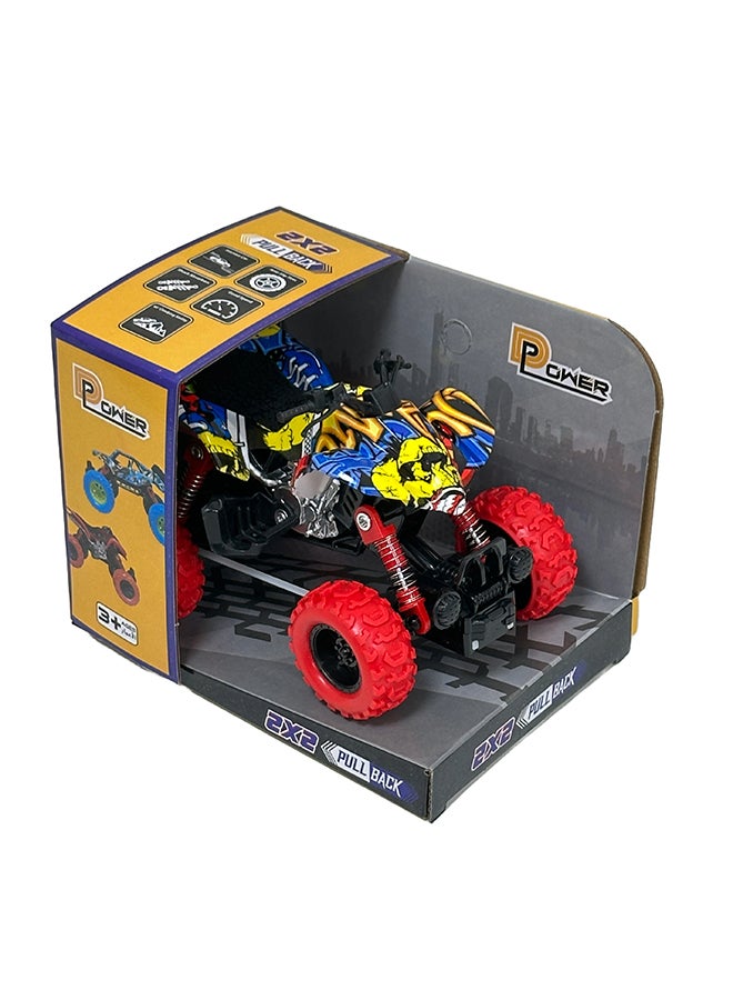 D-Power - Pullback Stunt Doodle Motorcycle, Red | No Batteries Needed, Fun for All Ages | 3+ - Image 2