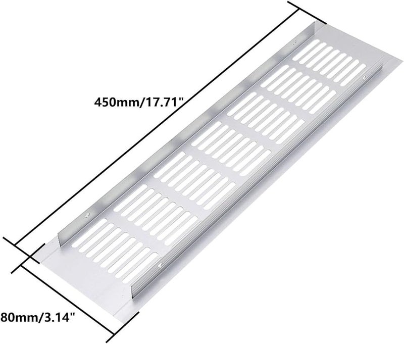 ULIFESTAR Aluminum Alloy Mesh Air Vent Cover 80x450mm For Shoe Cabinet Wardrobe Floor Exhaust - Image 3