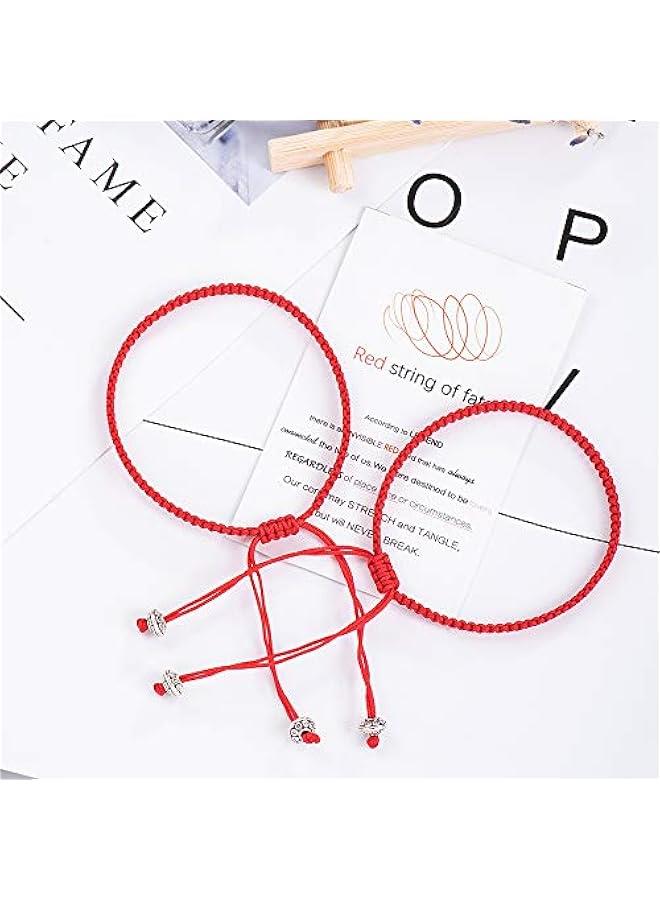 Arabest Red String of Fate Bracelets kabbalah Good Luck Protection Matching Bracelets Gifts for Couple Lover Women Men Boyfriend Girlfriend - Image 5