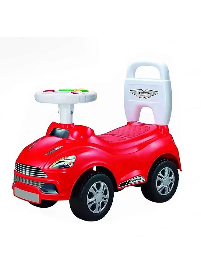 Ride-On Sports Car for Kids – Interactive Steering Wheel with Lights & Sounds, Indoor & Outdoor Fun, Push Ride-On Toy for Toddlers Aged 1-3 Years| Red - pzsku/Z21DD751F6430E5AC670BZ/45/_/1731493128/f987c3bc-248e-4402-80e1-709478f5d140