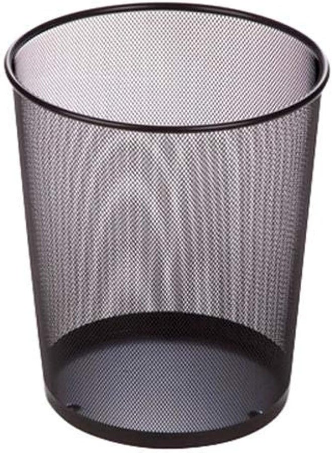 AKDC Honey Can Do Trs-02102 Stainless Steel Trash Basket, Black - Image 1