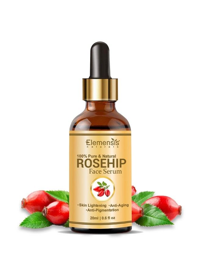 Elemensis Naturals Rosehip Oil For Face Glowing & Brightening Antiageing Rosehip Serum For Face 20Ml  - Image 2