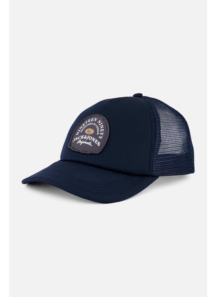 Jack Jones Men Embroidered Logo Adjustable Cap, Navy  - Image 1