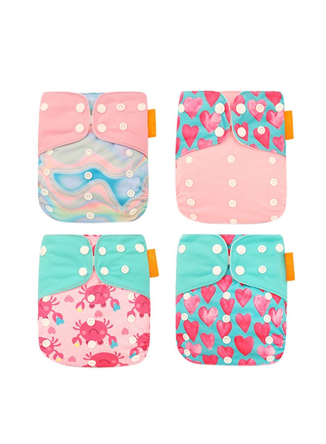 NIBEMINENT 4-Piece Washable Baby Cloth Diapers Set - Image 1