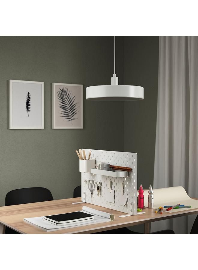 erorex Freestanding Peg Board, White, 56X37 Cm - Image 4