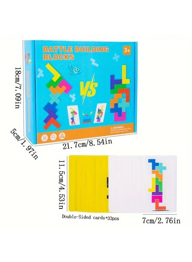 Wooden Balance Stacking Blocks Game Motor Skills Development Stacking Tower Training Ages 3 6 Years Educational Tabletop Board Christmas Gift - Image 4