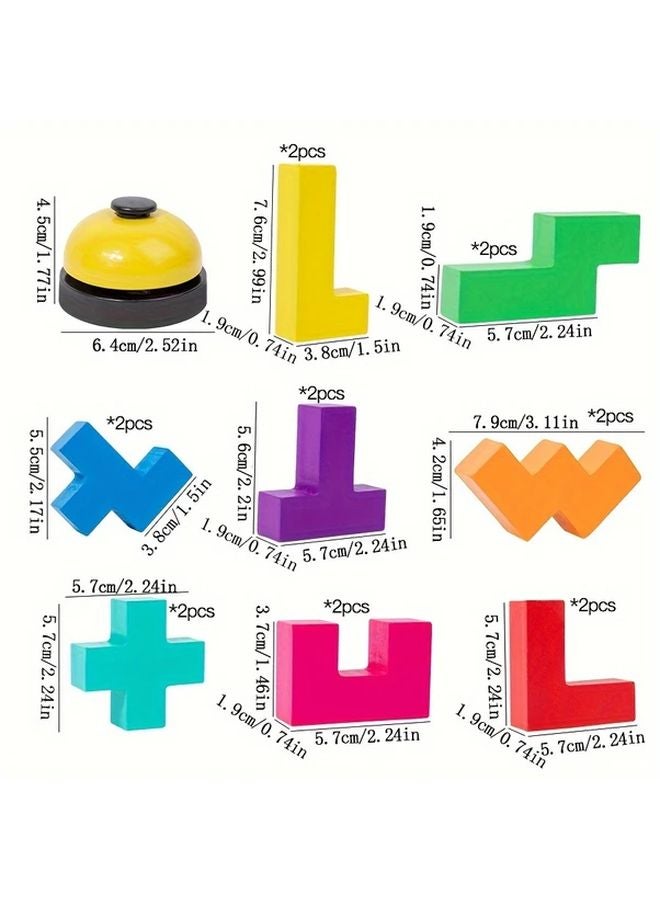 Wooden Balance Stacking Blocks Game Motor Skills Development Stacking Tower Training Ages 3 6 Years Educational Tabletop Board Christmas Gift - Image 3