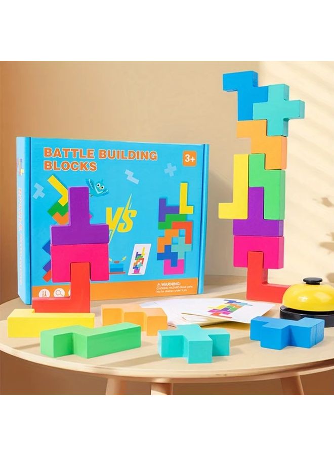 Wooden Balance Stacking Blocks Game Motor Skills Development Stacking Tower Training Ages 3 6 Years Educational Tabletop Board Christmas Gift - Image 5