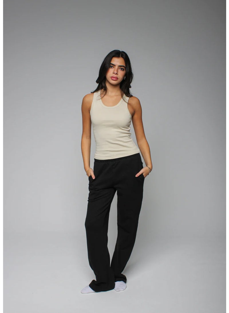 Ribbed Thick Strap Basic Top